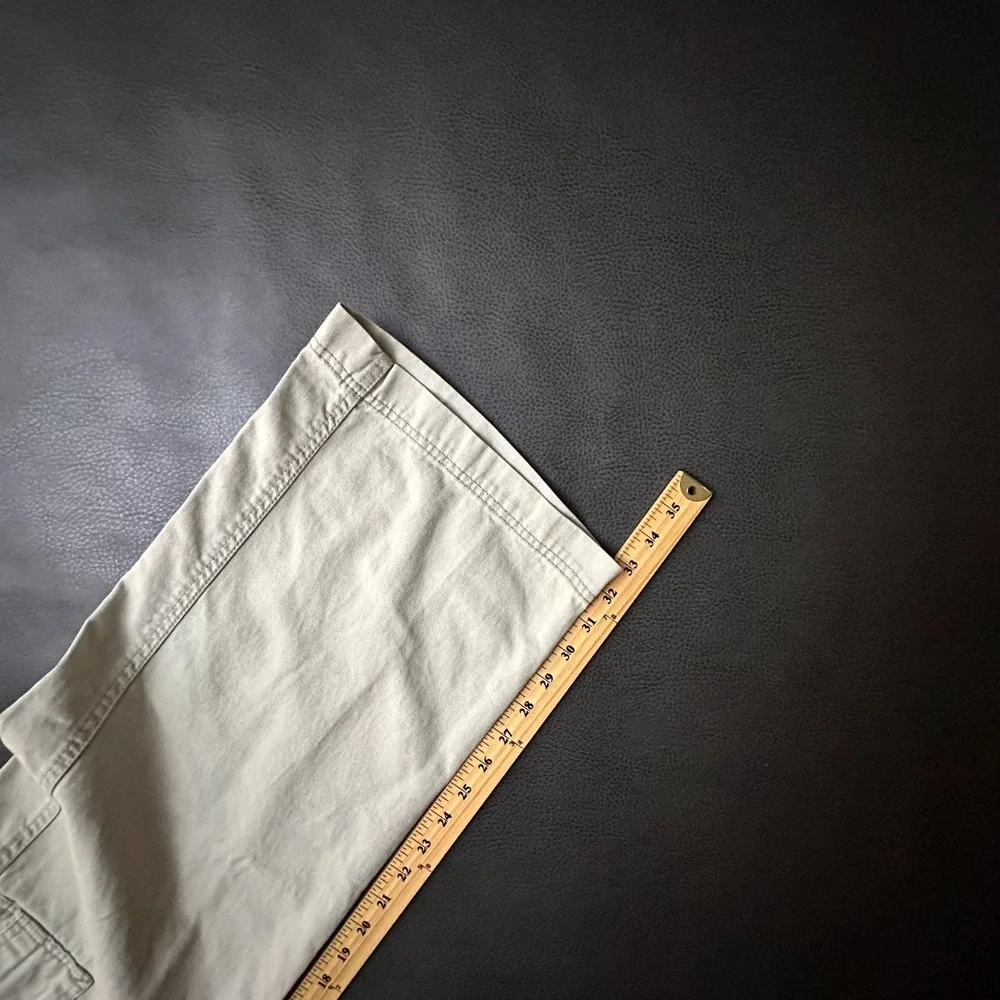 Vtg Levis Khaki Cargo Pants Mens 34x32 Beige Loose Baggy Straight Y2k Skate